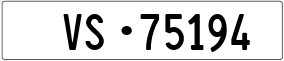 Truck License Plate